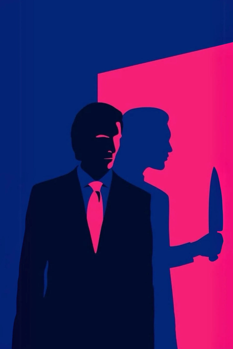 American Psycho Fanart Metal Wall Posters | Premium, Waterproof & Magnet-Mounted Art