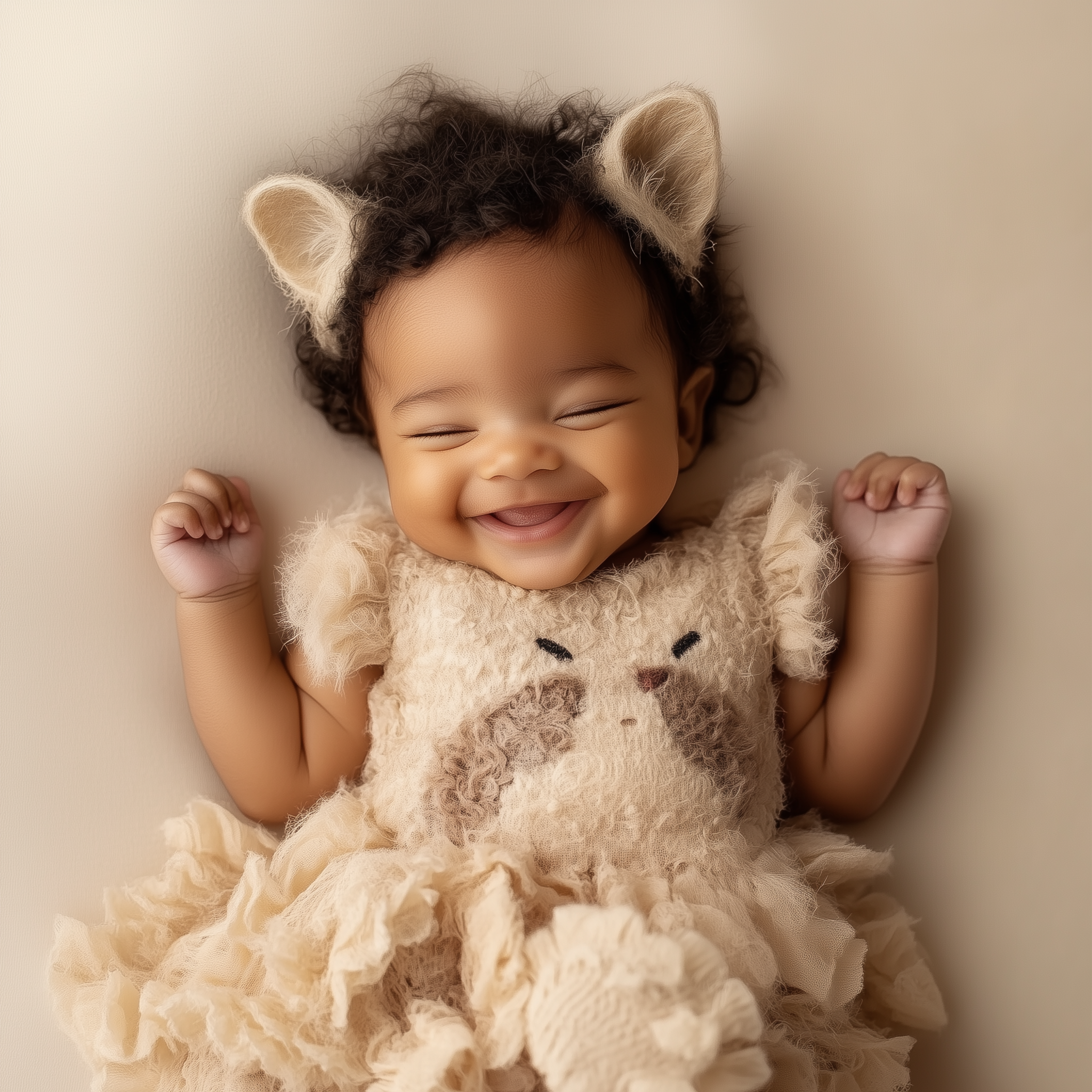 Baby Cute Pet Photoshoot Metal Wall Posters | Premium, Waterproof & Magnet-Mounted Art