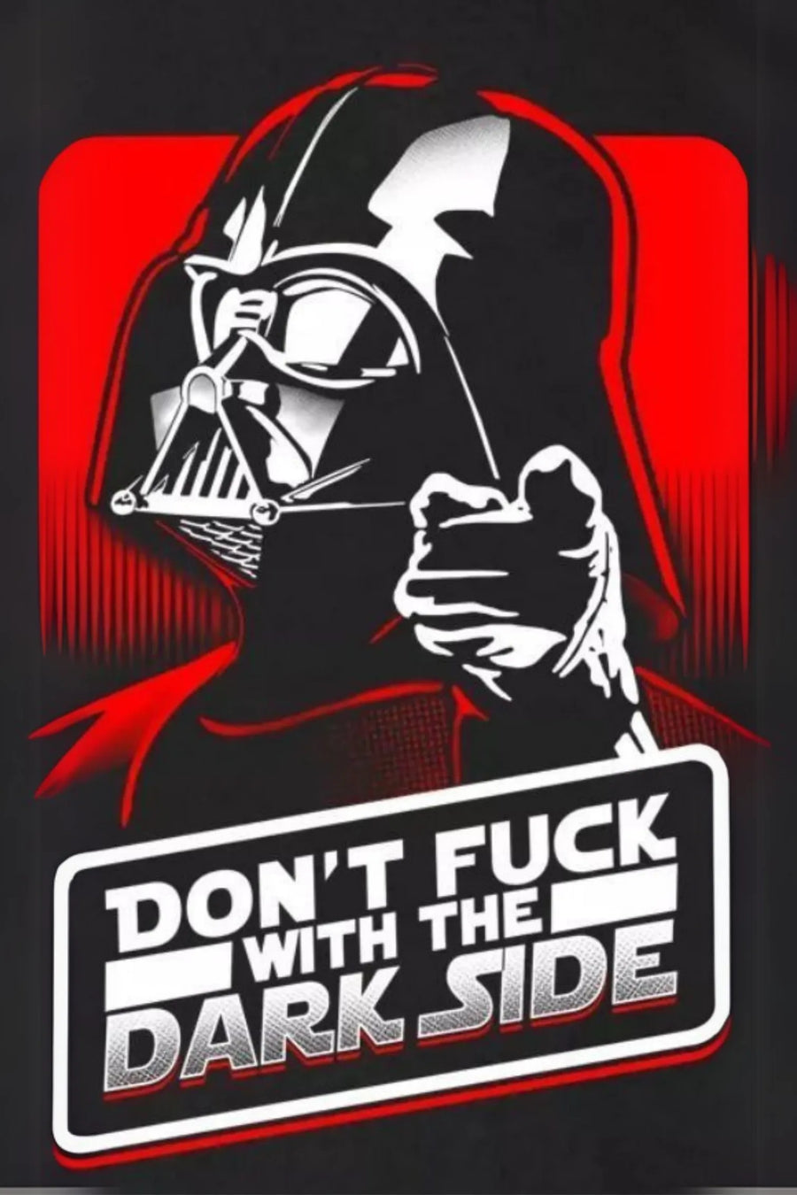 Darth Vader Funny Metal Wall Posters | Premium, Waterproof & Magnet-Mounted Art