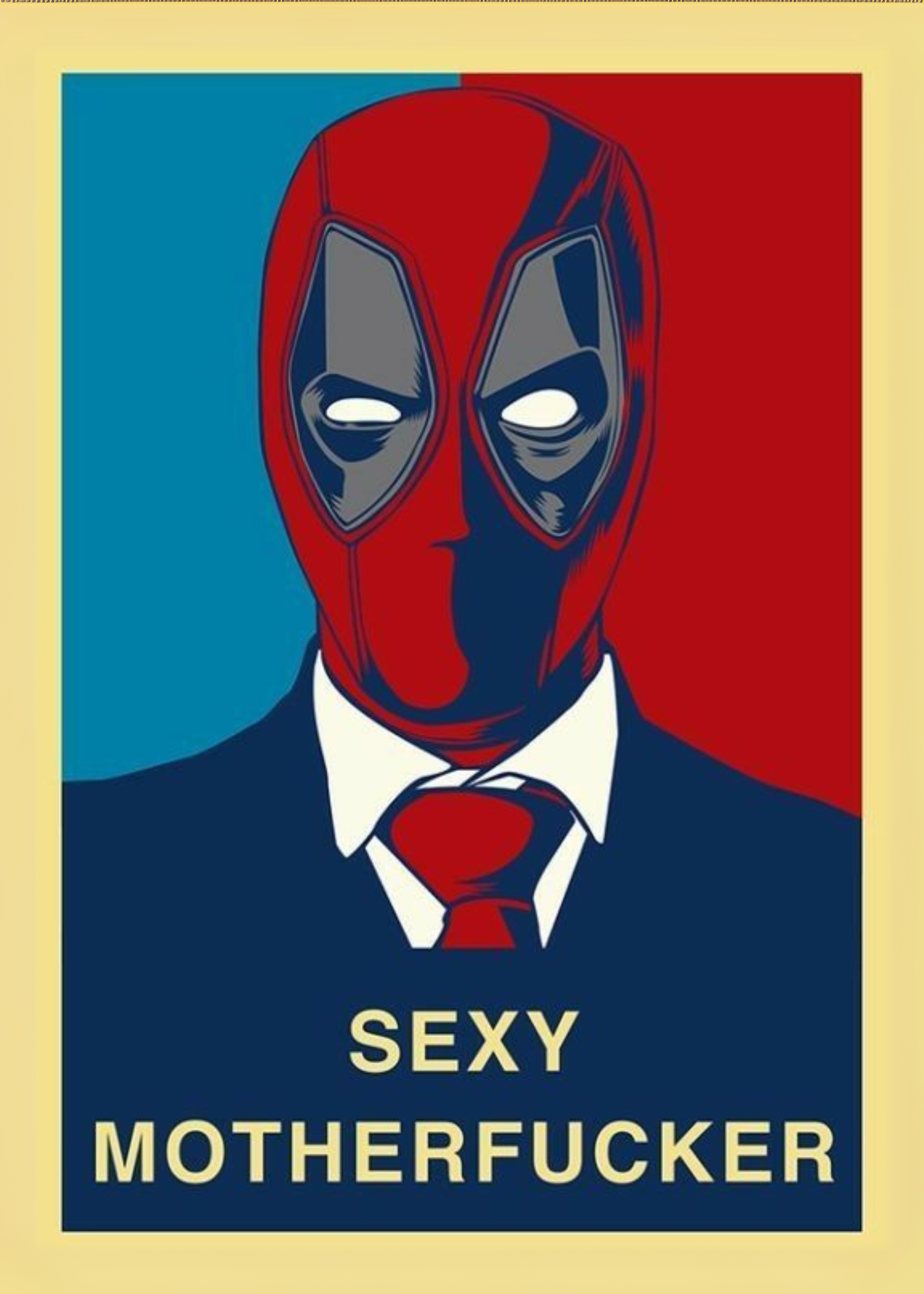 Deadpool Funny Metal Wall Posters | Premium, Waterproof & Magnet-Mounted Art