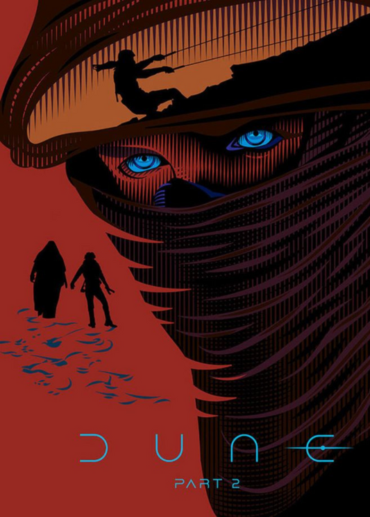 Dune Part 2 Fanart Metal Wall Posters | Premium, Waterproof & Magnet-Mounted Art
