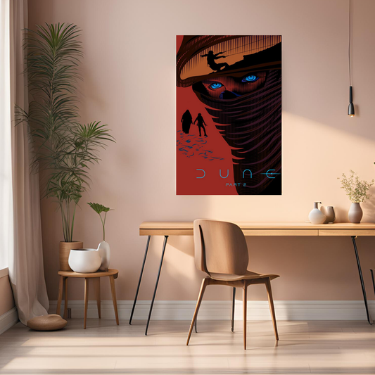 Dune Part 2 Fanart Metal Wall Posters | Premium, Waterproof & Magnet-Mounted Art
