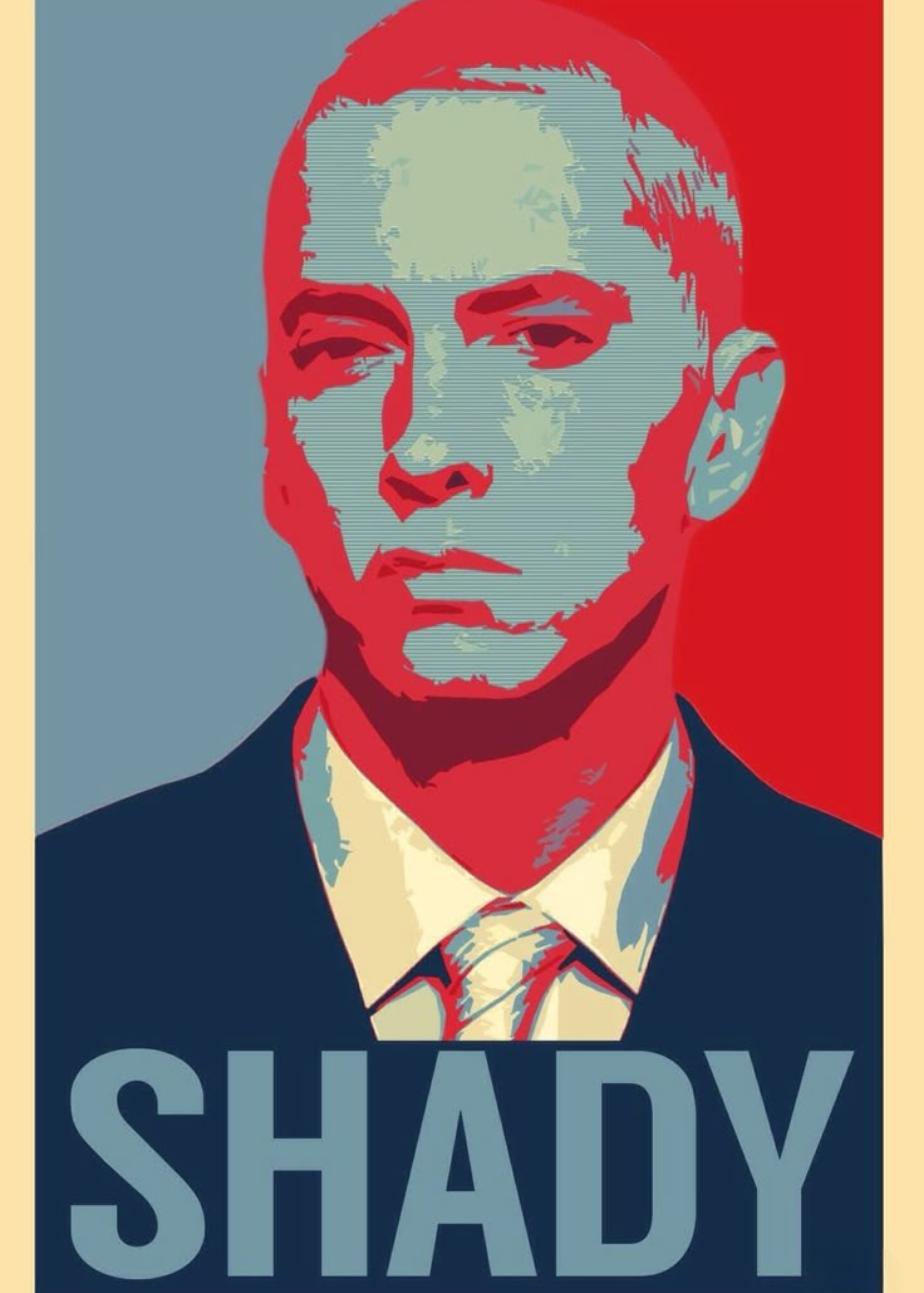 Eminem Slim Shady Metal Wall Posters | Premium, Waterproof & Magnet-Mounted Art