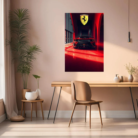 Ferrari Metal Wall Posters | Premium, Waterproof & Magnet-Mounted Art