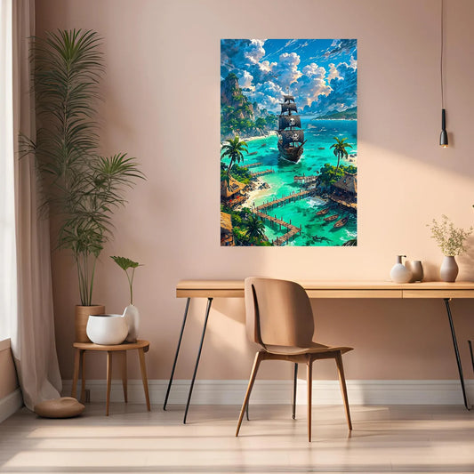 High Quality Pirates World Metal Posters | Premium, Waterproof & Magnet-Mounted Art