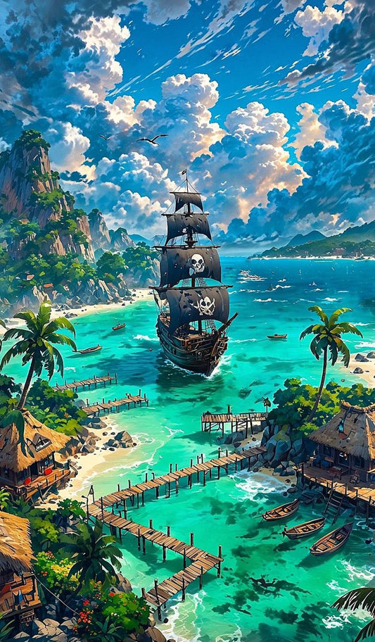 High Quality Pirates World Metal Posters | Premium, Waterproof & Magnet-Mounted Art