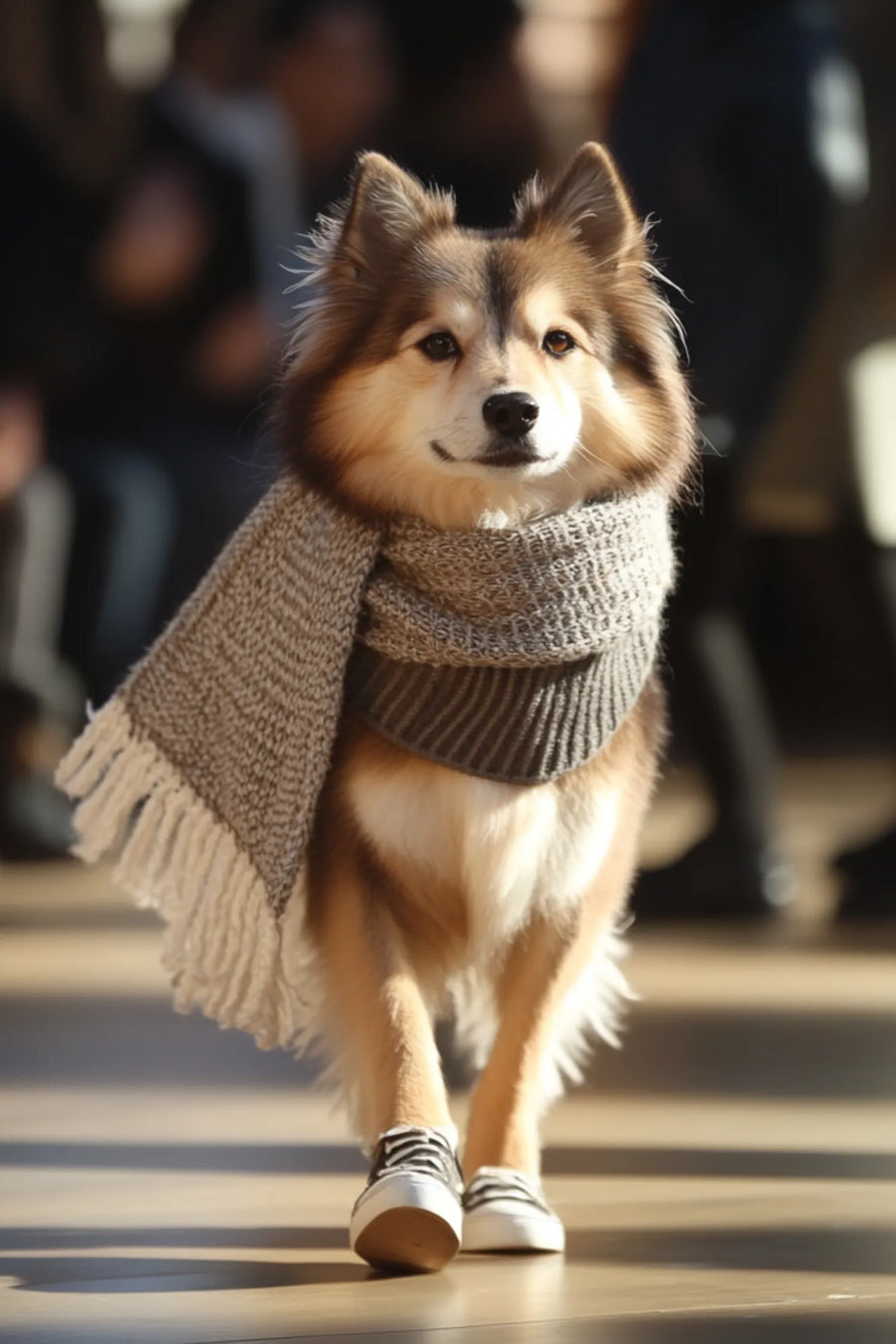 Husky Dog with Scarf Metal Wall Posters | Premium, Waterproof & Magnet-Mounted Art