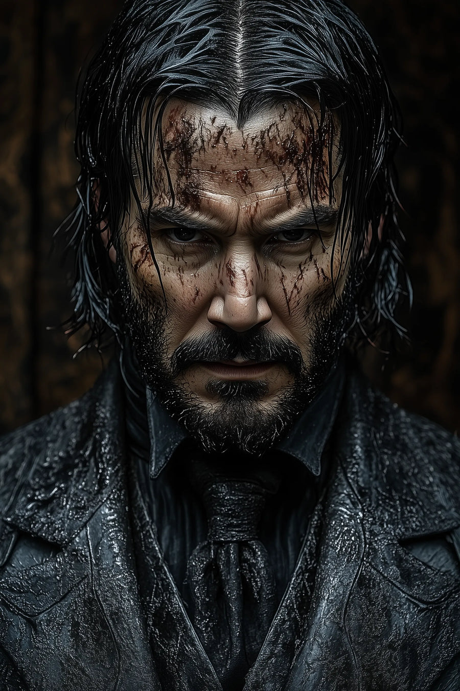 John Wick angry Metal Wall Posters | Premium, Waterproof & Magnet-Mounted Art