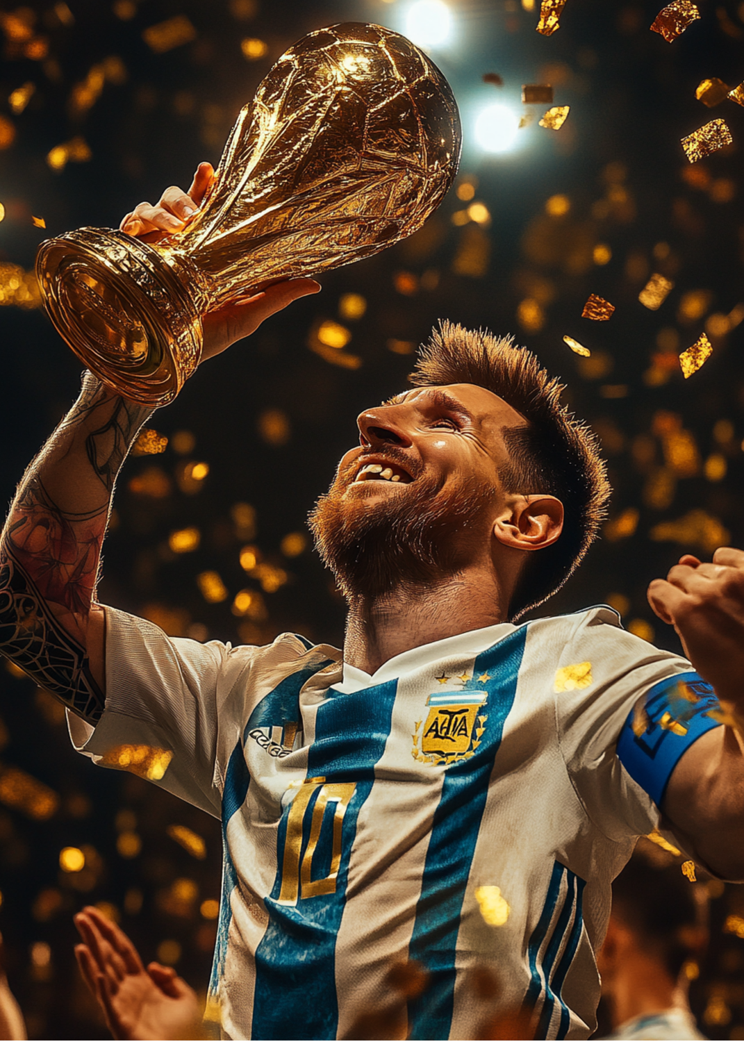 Leo Messi World Cup Metal Wall Posters | Premium, Waterproof & Magnet-Mounted Art