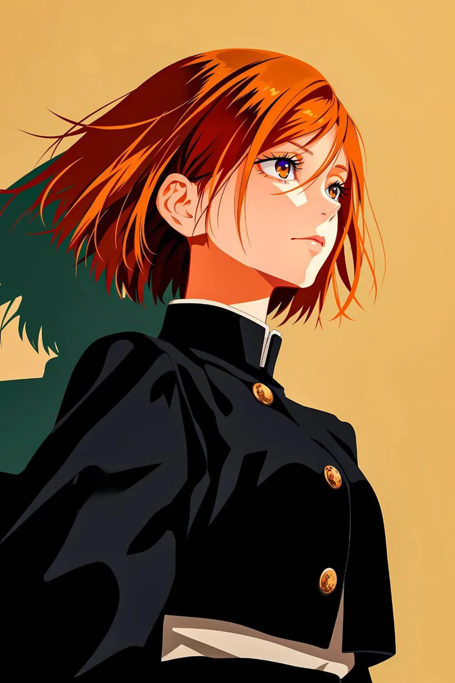 Nobara Kugisaki Jujustsu Kaisen Art Metal Posters | Premium, Waterproof & Magnet-Mounted Art