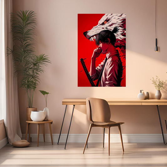 Aki Chainsaw Man Metal Posters | Premium, Fade-proof & Magnet-Mounted Art