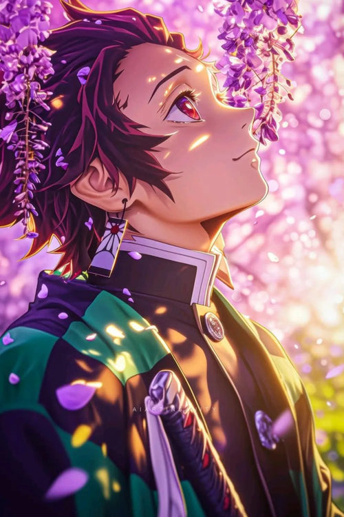 Tanjiro Cute Demon Slayer Metal Posters | Premium, Waterproof & Magnet-Mounted Art