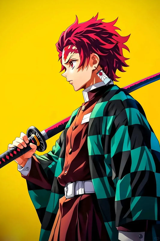 Tanjiro Demon Slayer Metal Posters | Premium, Waterproof & Magnet-Mounted Art