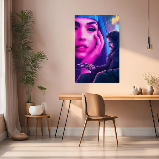 You Look Lonely Blade Runner 2049 Metal Wall Posters | Premium, Waterproof & Magnet-Mounted Art