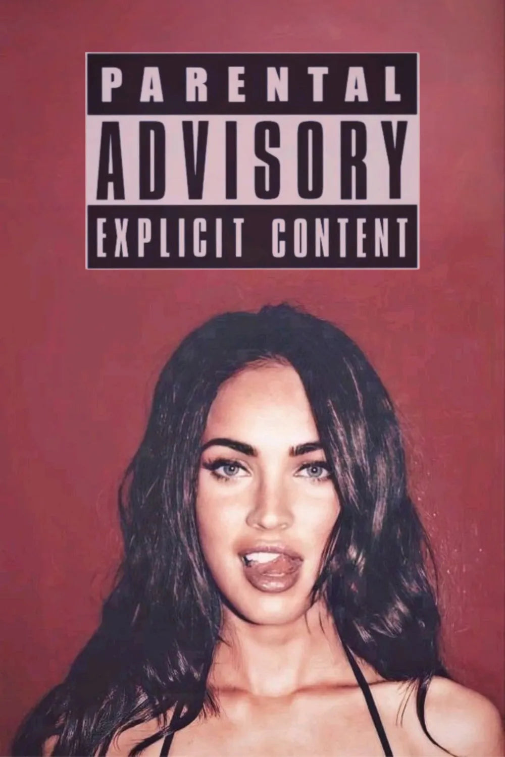 Young Megan Fox Explicit Metal Poster | Premium, Waterproof