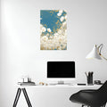 A_bunch of white daisies and yellow marigolds Metal Wall Posters | Premium, Waterproof & Magnet-Mounted Art