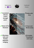 A galaxy in space Metal Posters | Premium, Waterproof & Magnet-Mounted Art