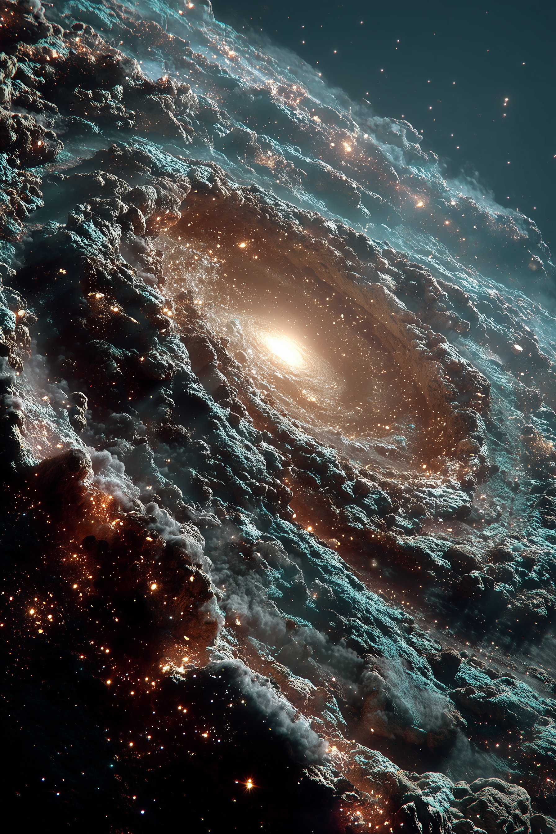 A galaxy in space Metal Posters | Premium, Waterproof & Magnet-Mounted Art