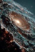 A galaxy in space Metal Posters | Premium, Waterproof & Magnet-Mounted Art