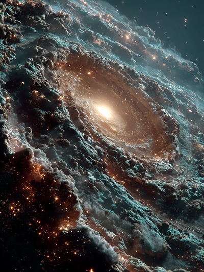 A galaxy in space Metal Posters | Premium, Waterproof & Magnet-Mounted Art