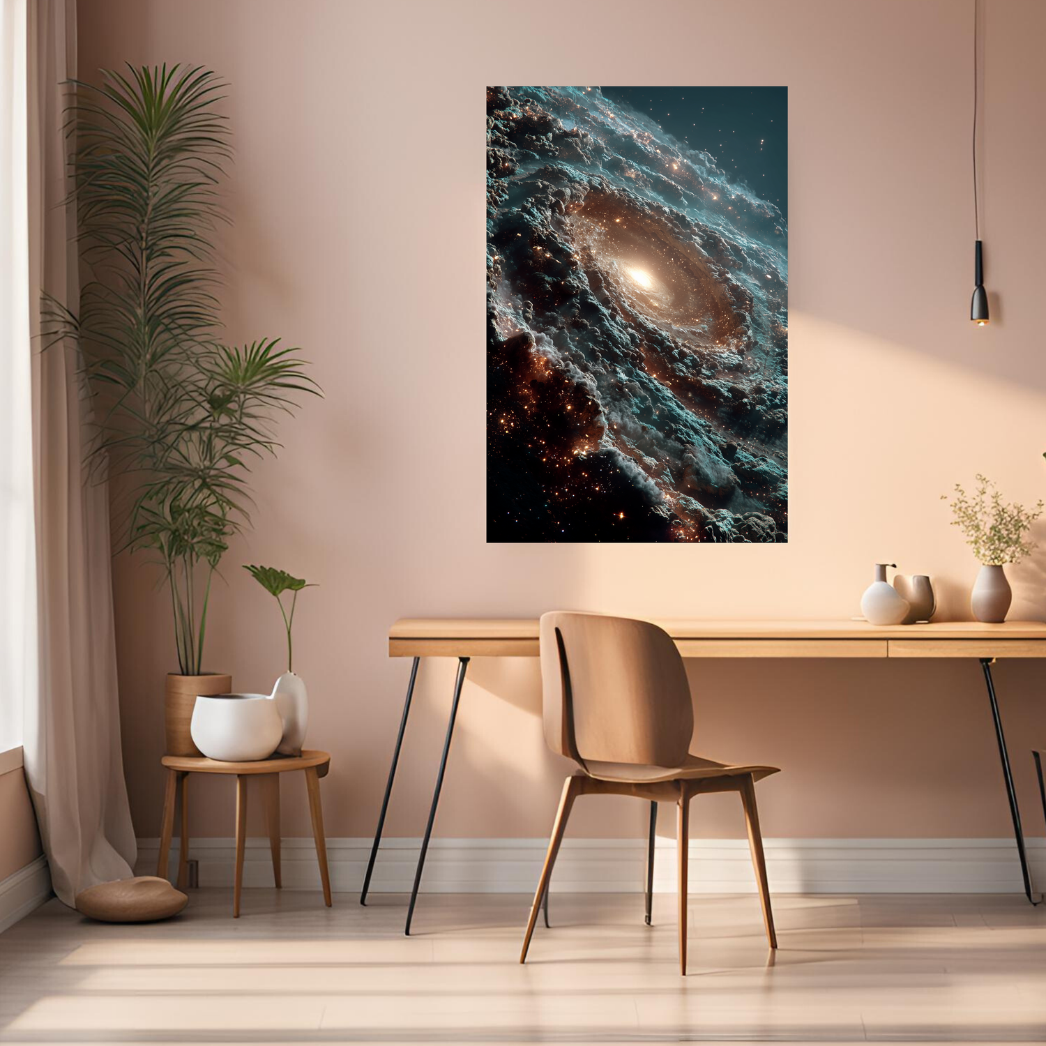 A galaxy in space Metal Posters | Premium, Waterproof & Magnet-Mounted Art