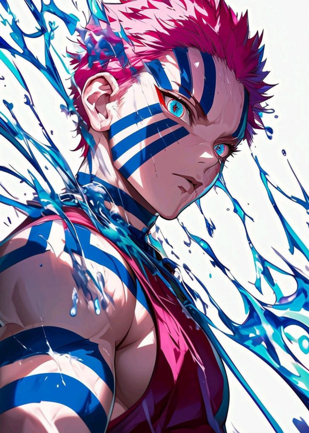 Akaza Demon Slayer Art Metal Posters | Premium, Waterproof & Magnet-Mounted Art