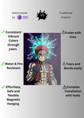 Akaza Demon Slayer Infinity Castle Metal Posters | Premium, Waterproof & Magnet-Mounted Art