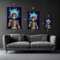 Akaza Demon Slayer Infinity Castle Metal Posters | Premium, Waterproof & Magnet-Mounted Art