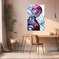 Akaza Demon Slayer Art Metal Posters | Premium, Waterproof & Magnet-Mounted Art