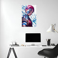 Akaza Demon Slayer Art Metal Posters | Premium, Waterproof & Magnet-Mounted Art