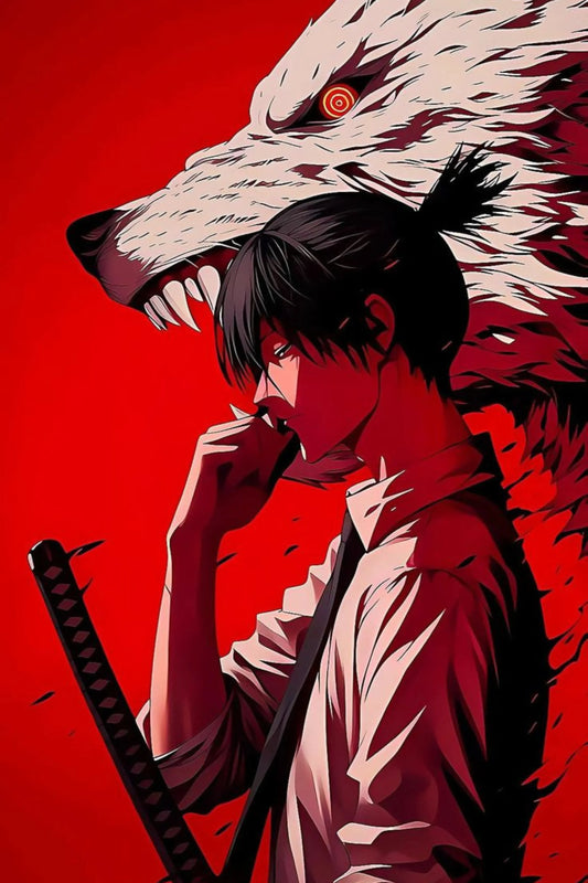 Aki Chainsaw Man Metal Posters | Premium, Fade-proof & Magnet-Mounted Art