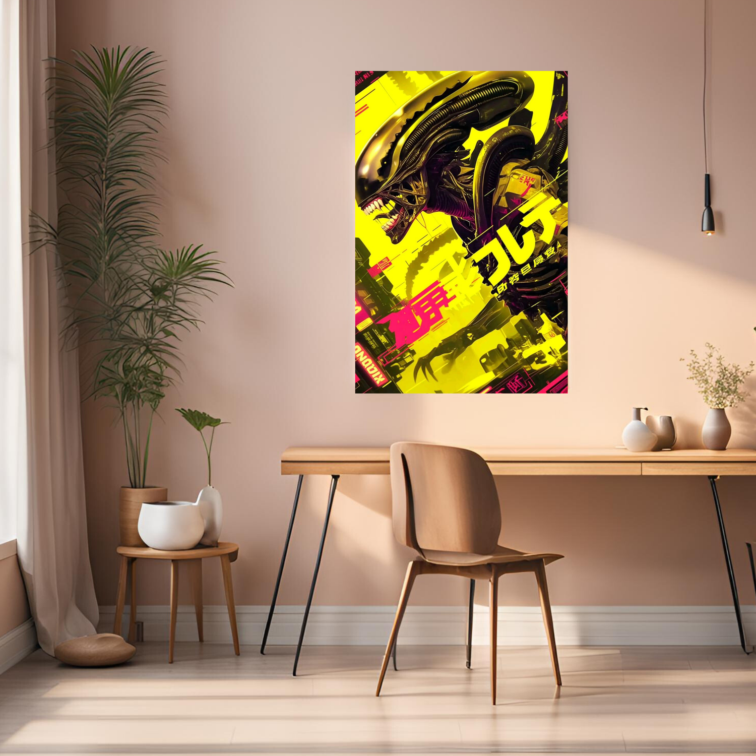Alien Japanese Cover Metal Posters| Premium, Waterproof & Magnet-Mounted Art