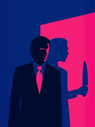 American Psycho Fanart Metal Wall Posters | Premium, Waterproof & Magnet-Mounted Art