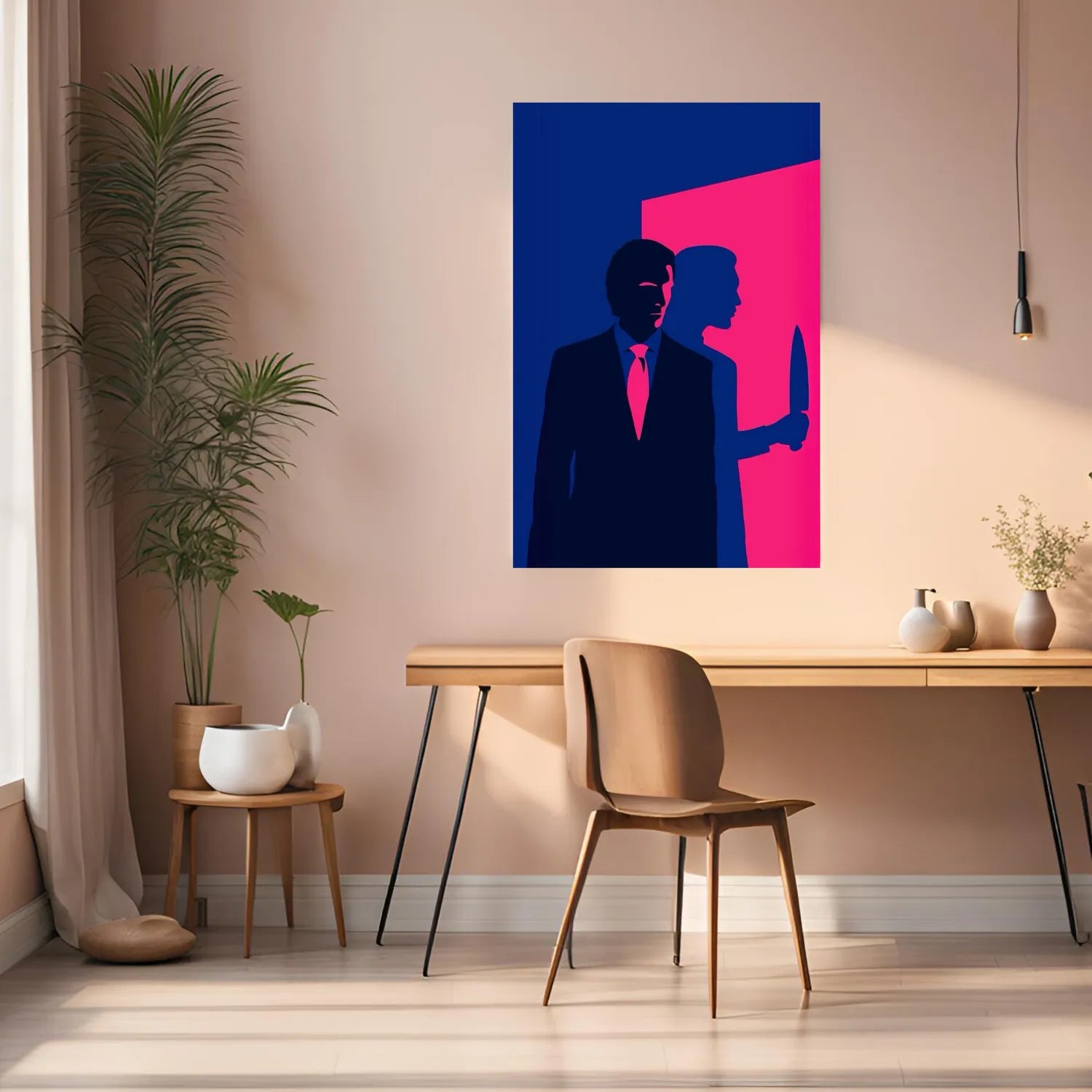 American Psycho Fanart Metal Wall Posters | Premium, Waterproof & Magnet-Mounted Art