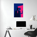 American Psycho Fanart Metal Wall Posters | Premium, Waterproof & Magnet-Mounted Art