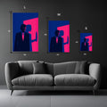 American Psycho Fanart Metal Wall Posters | Premium, Waterproof & Magnet-Mounted Art