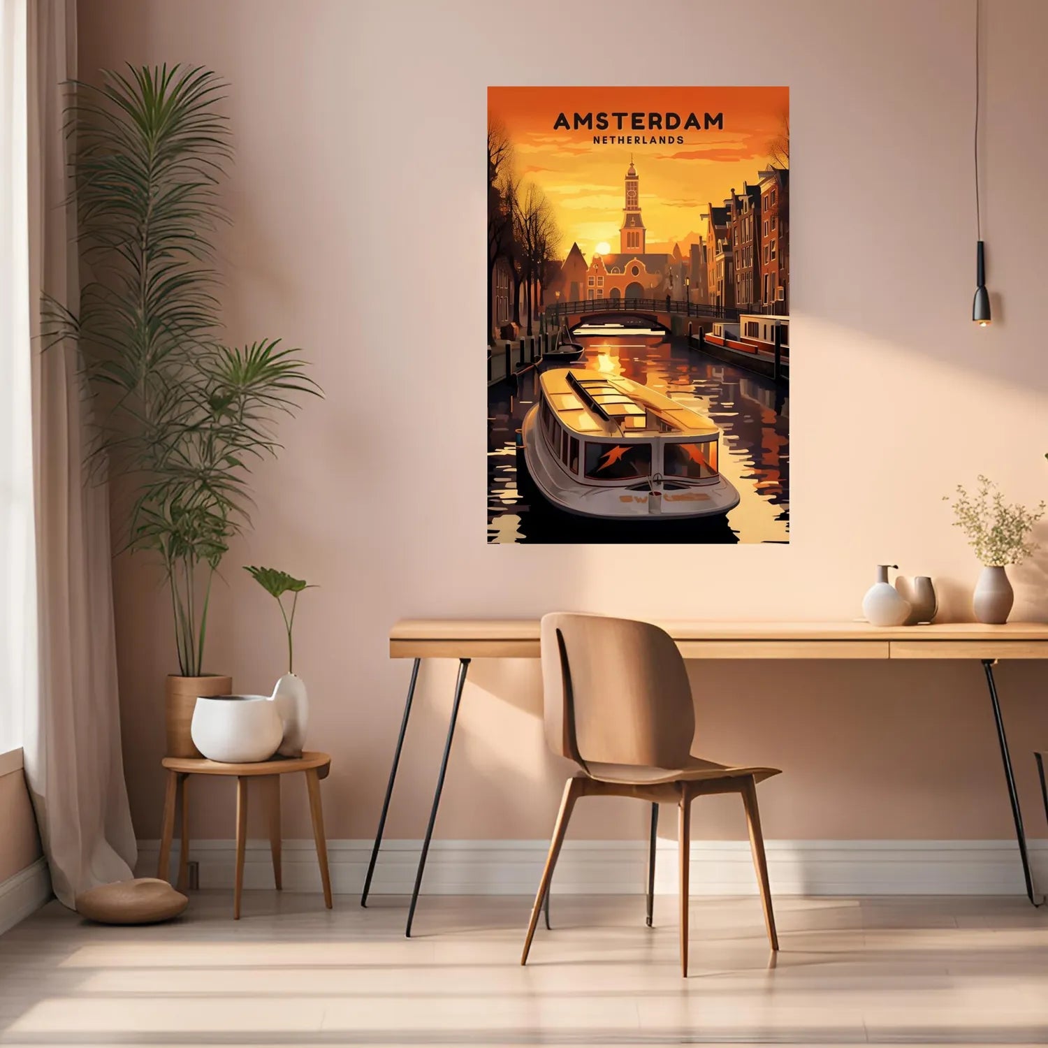 Amsterdam Netherlands Metal Posters | Premium, Waterproof & Magnet-Mounted Art