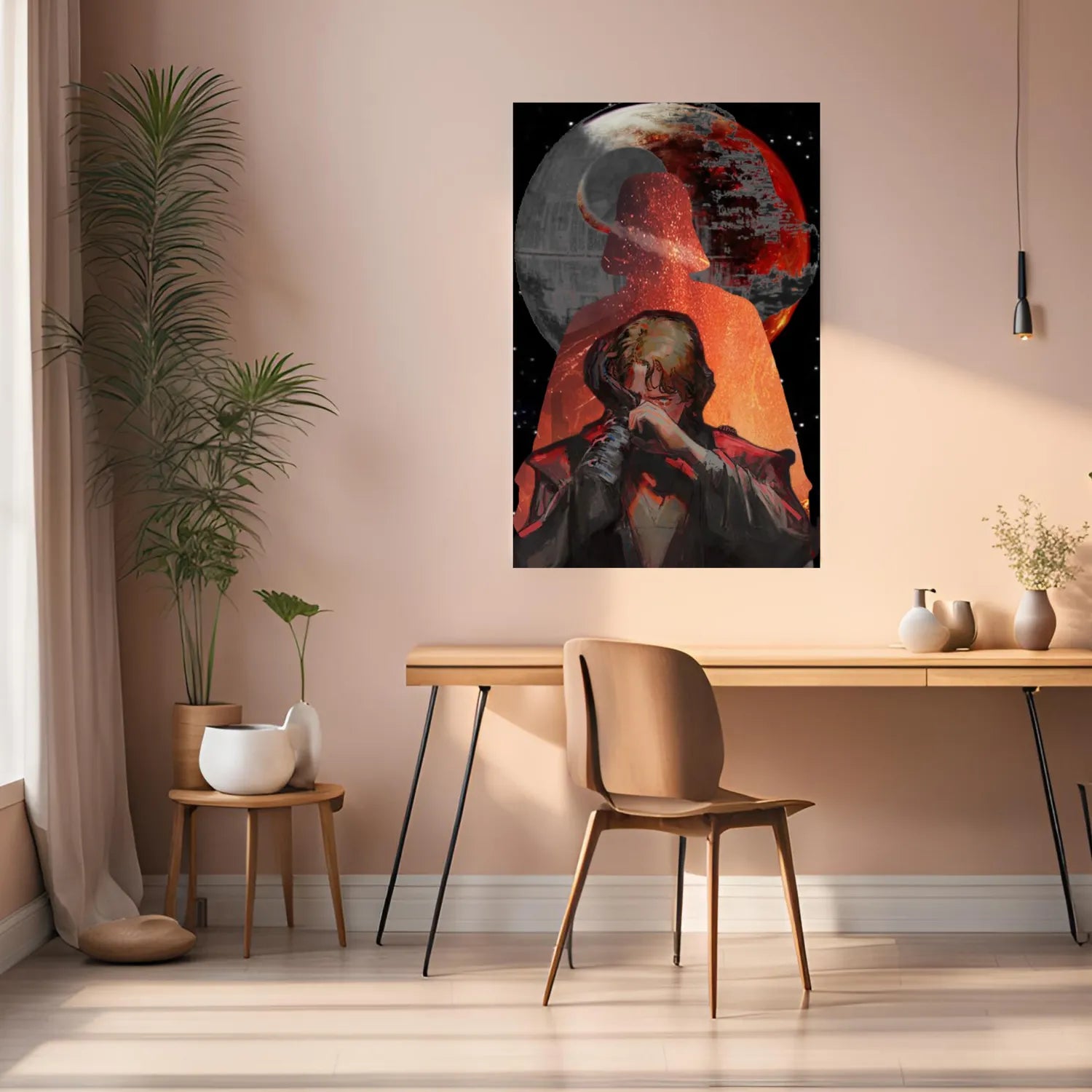 Anakin Dark Side Metal Wall Posters | Premium, Waterproof & Magnet-Mounted Art