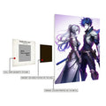 Anime the warriors Couple Metal Wall Posters | Premium, Waterproof & Magnet-Mounted Art