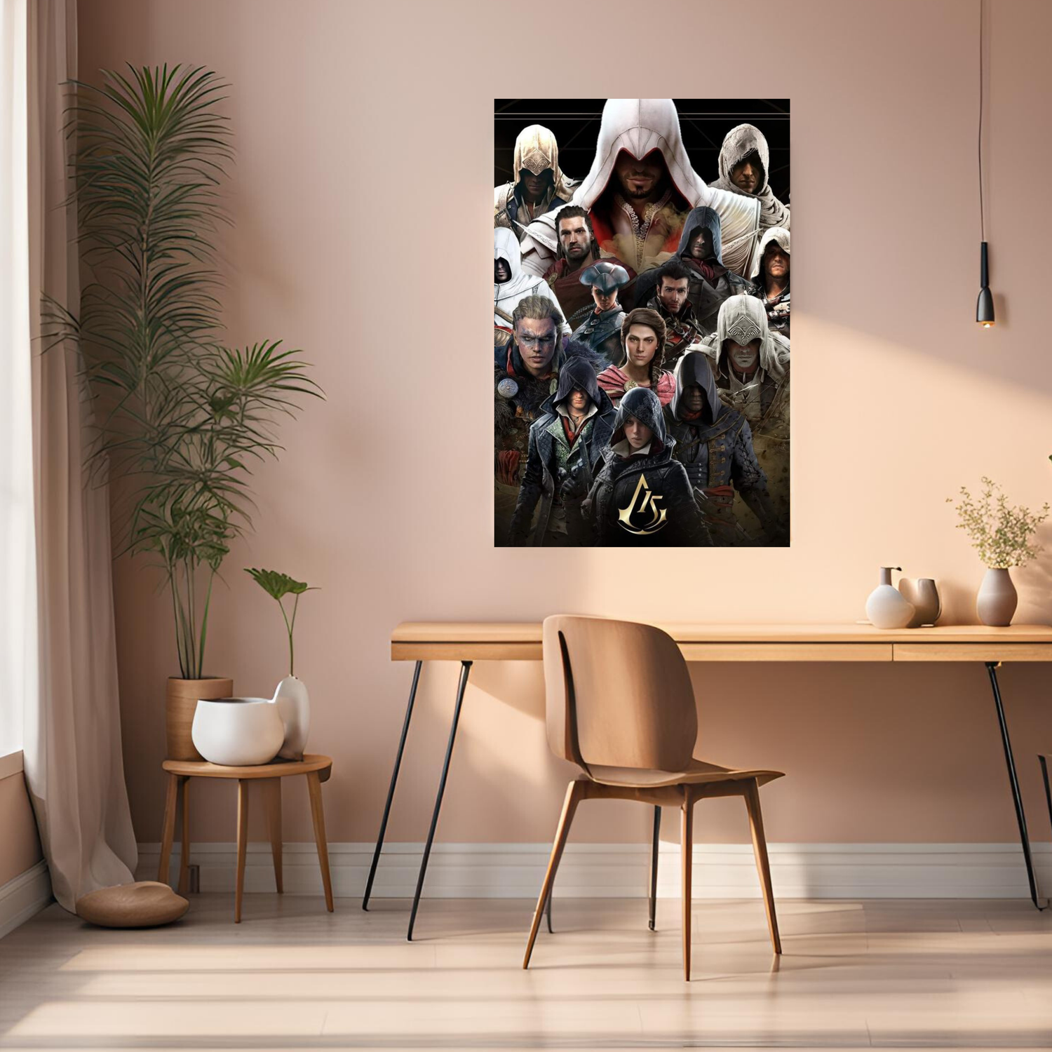 Assassin_s Creed all Assassins Heroes Metal Posters | Premium, Waterproof & Magnet-Mounted Art