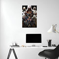 Assassin_s Creed all Assassins Heroes Metal Posters | Premium, Waterproof & Magnet-Mounted Art