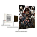 Assassin_s Creed all Assassins Heroes Metal Posters | Premium, Waterproof & Magnet-Mounted Art