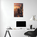 Assassin_s creed Ezio on top Metal Posters | Premium, Waterproof & Magnet-Mounted Art