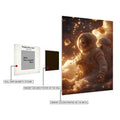 Astronaut Skull in Magic Space Metal Wall Posters | Premium, Waterproof & Magnet-Mounted Art