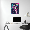 Astronaut in a trip Metal Wall Posters | Premium, Waterproof & Magnet-Mounted Art