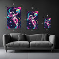 Astronaut in a trip Metal Wall Posters | Premium, Waterproof & Magnet-Mounted Art