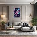 Astronaut in acid trip Metal Wall Posters | Premium, Waterproof & Magnet-Mounted Art