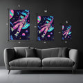 Astronaut in acid trip Metal Wall Posters | Premium, Waterproof & Magnet-Mounted Art
