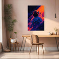 Astronaut in space Metal Wall Posters | Premium, Waterproof & Magnet-Mounted Art