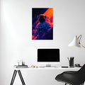 Astronaut in space Metal Wall Posters | Premium, Waterproof & Magnet-Mounted Art